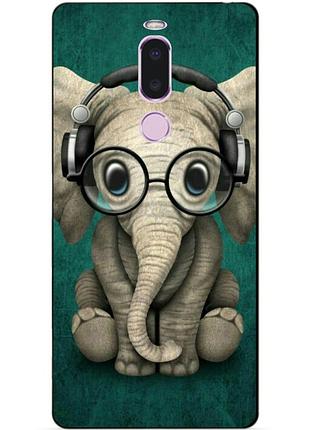 Силиконовый чехол для meizu note 8 с рисунком слоник