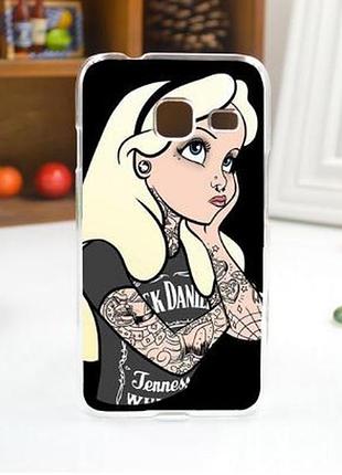 Чохол силіконовий бампер для samsung j1 galaxy mini j105 з малюнком попелюшка