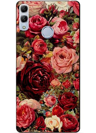 Силіконовий чохол для huawei honor 10 lite з малюнком червоні троянди