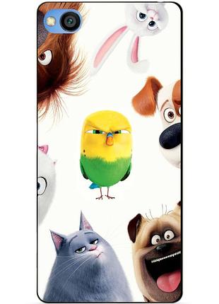Бампер силиконовый чехол для xiaomi redmi go с рисунком тайная жизнь домашних животных