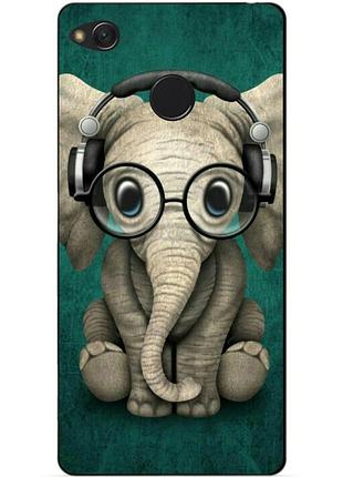 Силіконовий чохол бампер для xiaomi redmi 4x з малюнком слоник