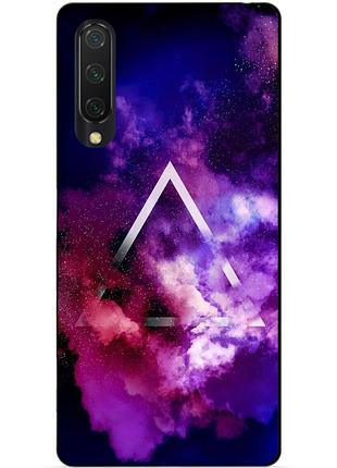 Силиконовый бампер чехол для xiaomi mi 9 lite с рисунком космос