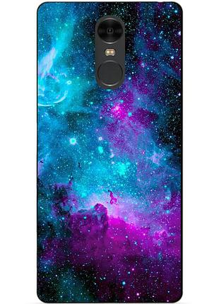 Силіконовий чохол бампер для xiaomi redmi note 4 з малюнком галактика
