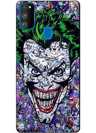 Силіконовий бампер чохол для samsung m21 galaxy m215f з малюнком джокер