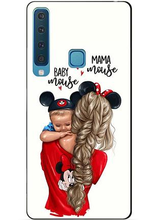 Бампер силіконовий для samsung a9 2018 galaxy a920 з малюнком мама і малюк