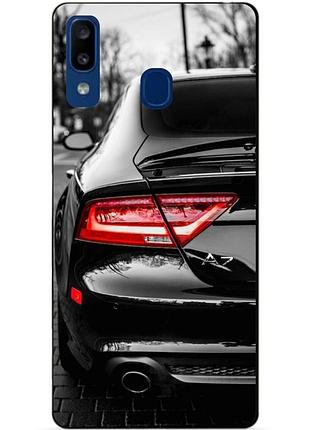Чехол силиконовый для samsung a20 с рисунком audi