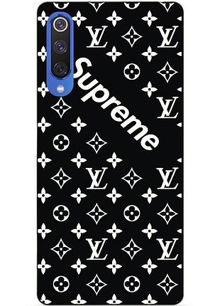 Чехол силиконовый для xiaomi mi 9 se с рисунком supreme lv