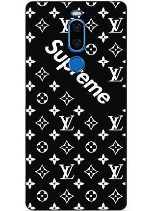 Чехол силиконовый для meizu x8 с рисунком supreme