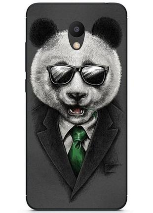 Силіконовий бампер чохол для meizu m6s з малюнком панда