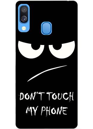Силіконовий чохол для samsung a40 з малюнком dont touch