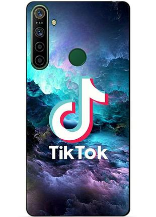 Силиконовый чехол бампер для realme 5i с рисунком tik tok