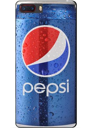 Чехол силиконовый для zte nubia m2 с рисунком pepsi