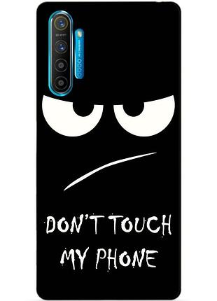 Силиконовый чехол бампер для realme xt с рисунком глаза