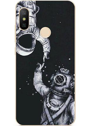Силиконовый чехол для huawei p20 lite с рисунком сближение