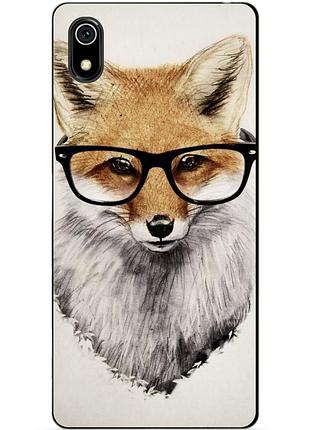 Чехол силиконовый для xiaomi redmi 7a с рисунком лиса