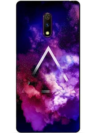 Силіконовий чохол бампер для realme x з малюнком космос
