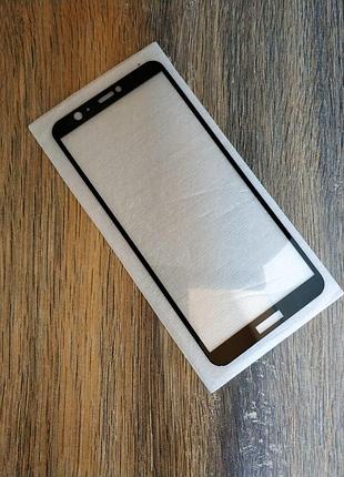 Защитное стекло full glue для huawei p smart черное 5d