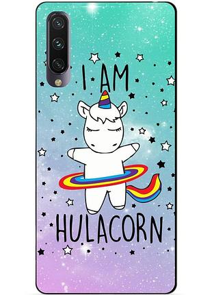 Бампер силиконовый чехол для xiaomi mi a3 с рисунком единорог