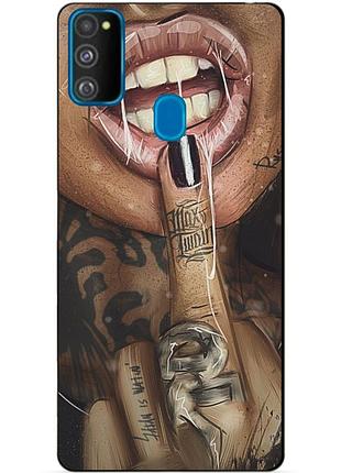 Силіконовий бампер чохол для samsung m21 galaxy m215f з малюнком swag