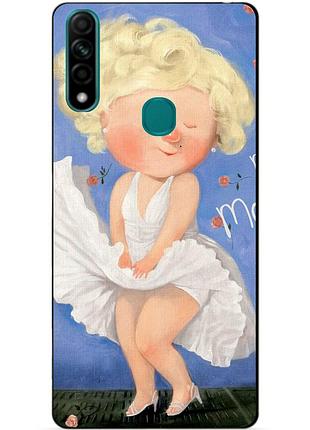 Силиконовый бампер чехол для oppo a31 с рисунком гапчинская монро