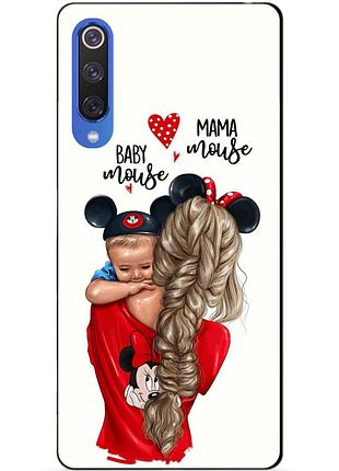 Силиконовый чехол бампер для xiaomi mi 9 se с рисунком mouse