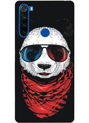 Силиконовый чехол бампер для xiaomi redmi note 8t с рисунком панда