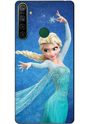 Силіконовий чохол бампер для realme 5i з малюнком ельза