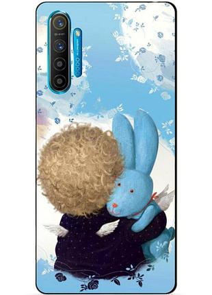 Силиконовый чехол бампер для realme xt с рисунком зайка гапчинская