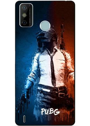 Силіконовий бампер чохол для tecno spark 6 go з малюнком pubg