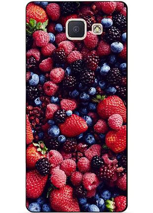 Чехол силиконовый бампер для samsung j5 prime galaxy g570 с рисунком ягоды