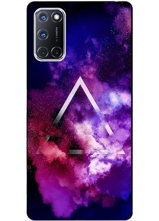 Силіконовий бампер чохол для oppo a72 з малюнком космос