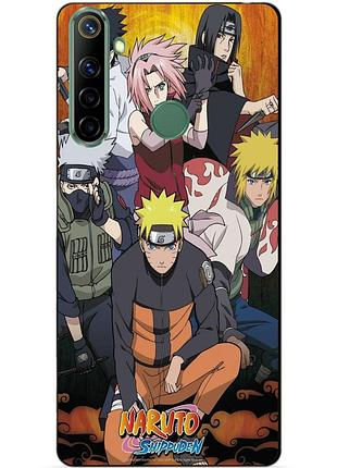 Силиконовый чехол бампер для realme 5 с рисунком naruto аниме
