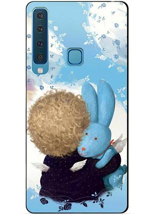 Силиконовый бампер для samsung a9 2018 galaxy a920 с рисунком любимый зайка