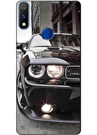 Силиконовый чехол бампер для realme 3 pro с рисунком dodge