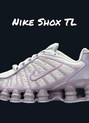 Nike shox tl white purple