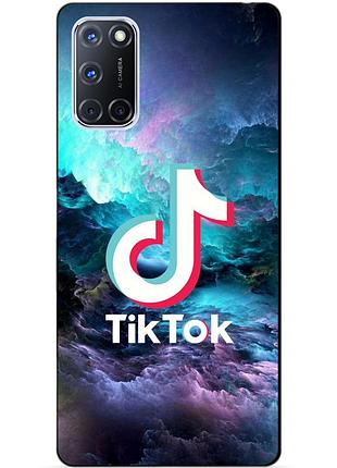 Силіконовий бампер чохол для oppo a72 з малюнком tik tok