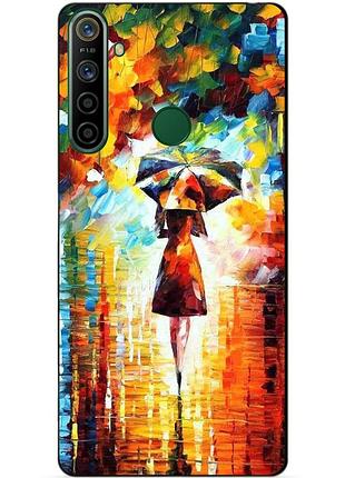 Силіконовий чохол бампер для realme 5i з малюнком прогулянка