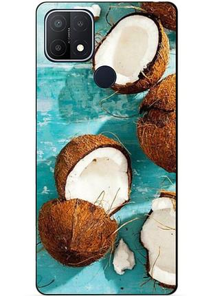 Силіконовий бампер чохол для oppo a15 a15s з малюнком кокоси