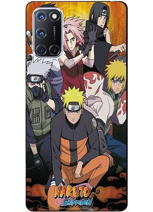 Силиконовый бампер чехол для oppo a72 с рисунком naruto
