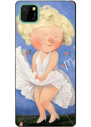 Силиконовый чехол бампер для huawei y5p с рисунком мерлин монро гапчинская