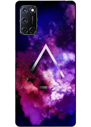 Силіконовий бампер чохол для oppo a52 з малюнком космос