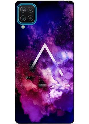 Силіконовий бампер чохол для samsung a12 з малюнком космос