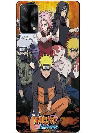 Силіконовий бампер чохол для oppo a74 з малюнком аніме naruto