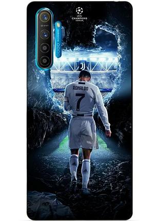 Силиконовый чехол бампер для realme xt с рисунком ronaldo