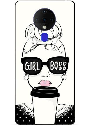 Силіконовий бампер чохол для tecno spark 6 з малюнком girl boss