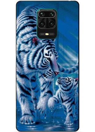 Силіконовий бампер чохол для xiaomi redmi note 9s/note 9 pro з малюнком тигри