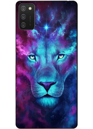 Силіконовий бампер чохол для samsung a02s з малюнком космический лев