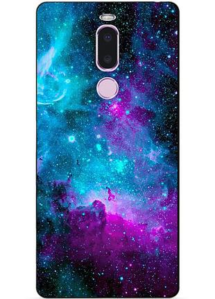 Чехол силиконовый для meizu note 8 с рисунком галактика
