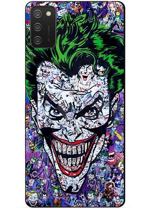 Силиконовый бампер чехол для samsung a02s с рисунком джокер