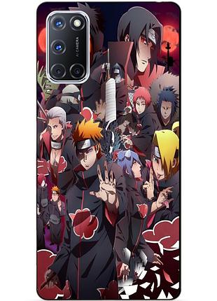 Силиконовый бампер чехол для oppo a72 с рисунком наруто аниме